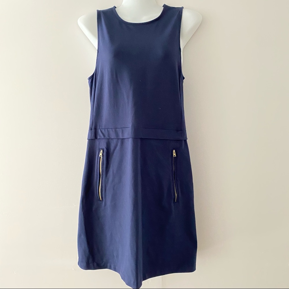 Cynthia Rowley navy blue shift dress dark academia 🫡 - Picture 1 of 7